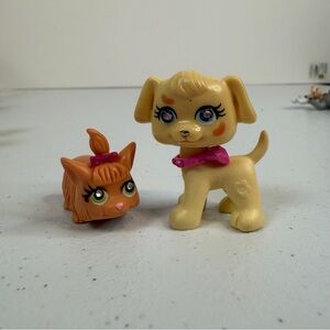 POLLY POCKET SPARKLIN' PETS MATTEL #113 Blonde dog #20 rare